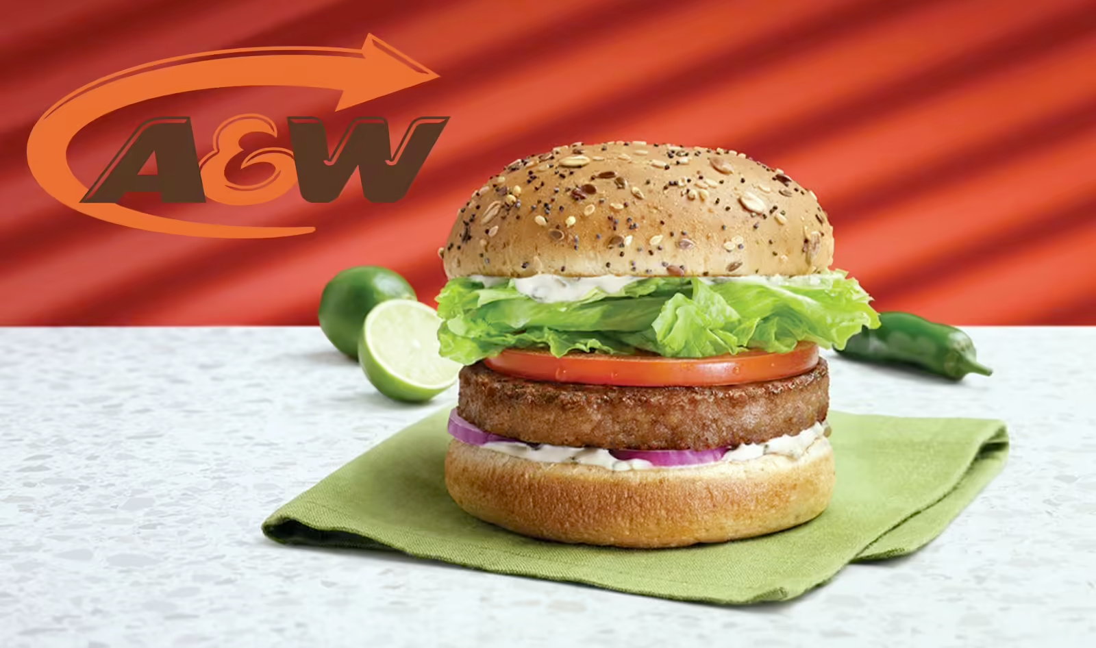 A and W with Beyond Meat