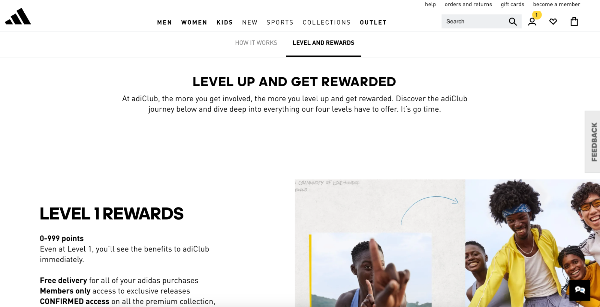 Adidas rewards program
