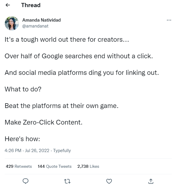 Amanda blog to Twitter thread