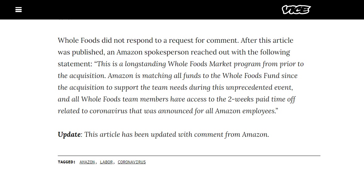 Amazon comments