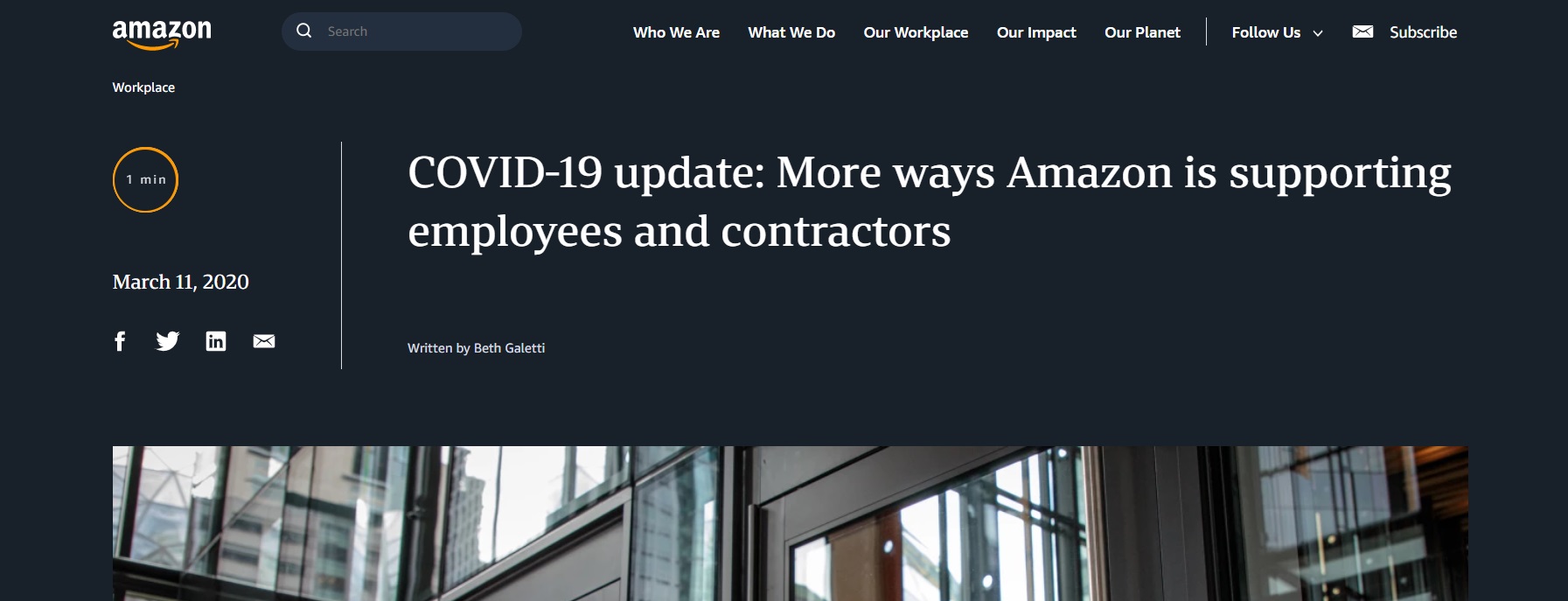 Amazon's swift content response