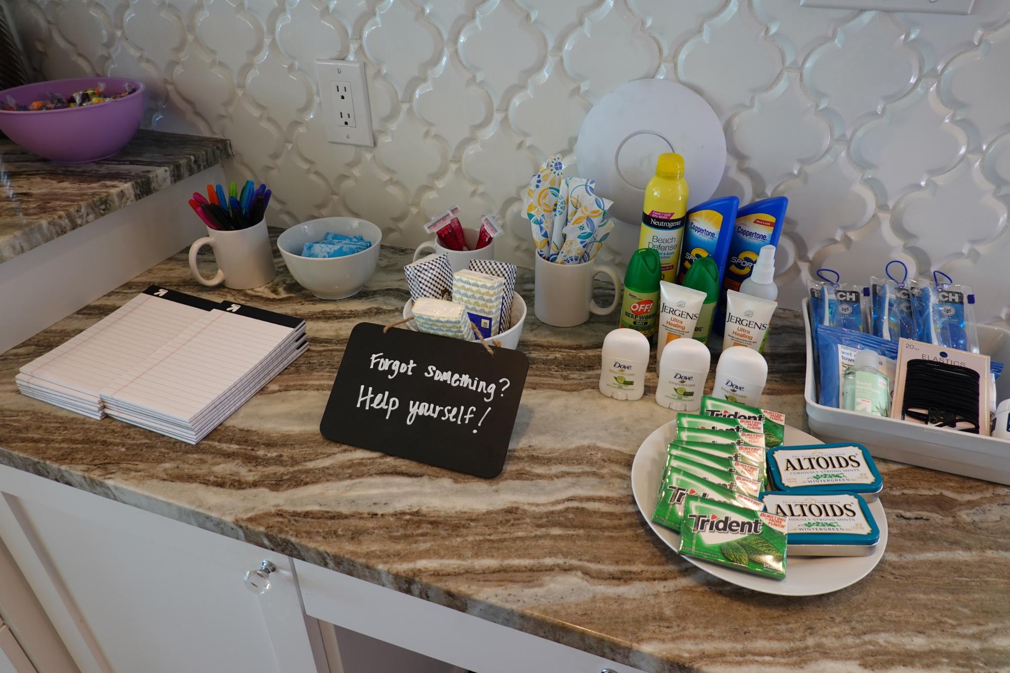 Amenities table