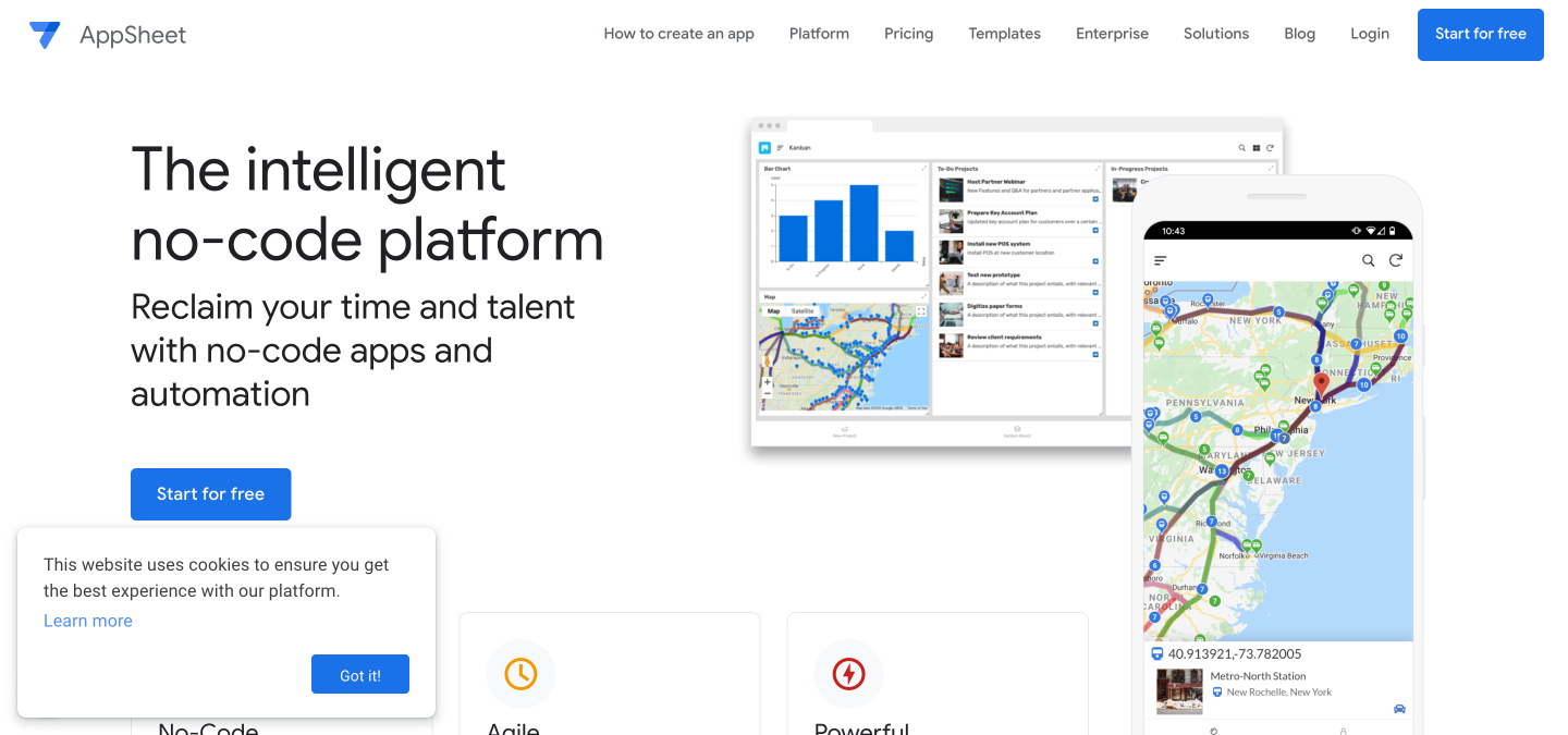 AppSheet content creation tool