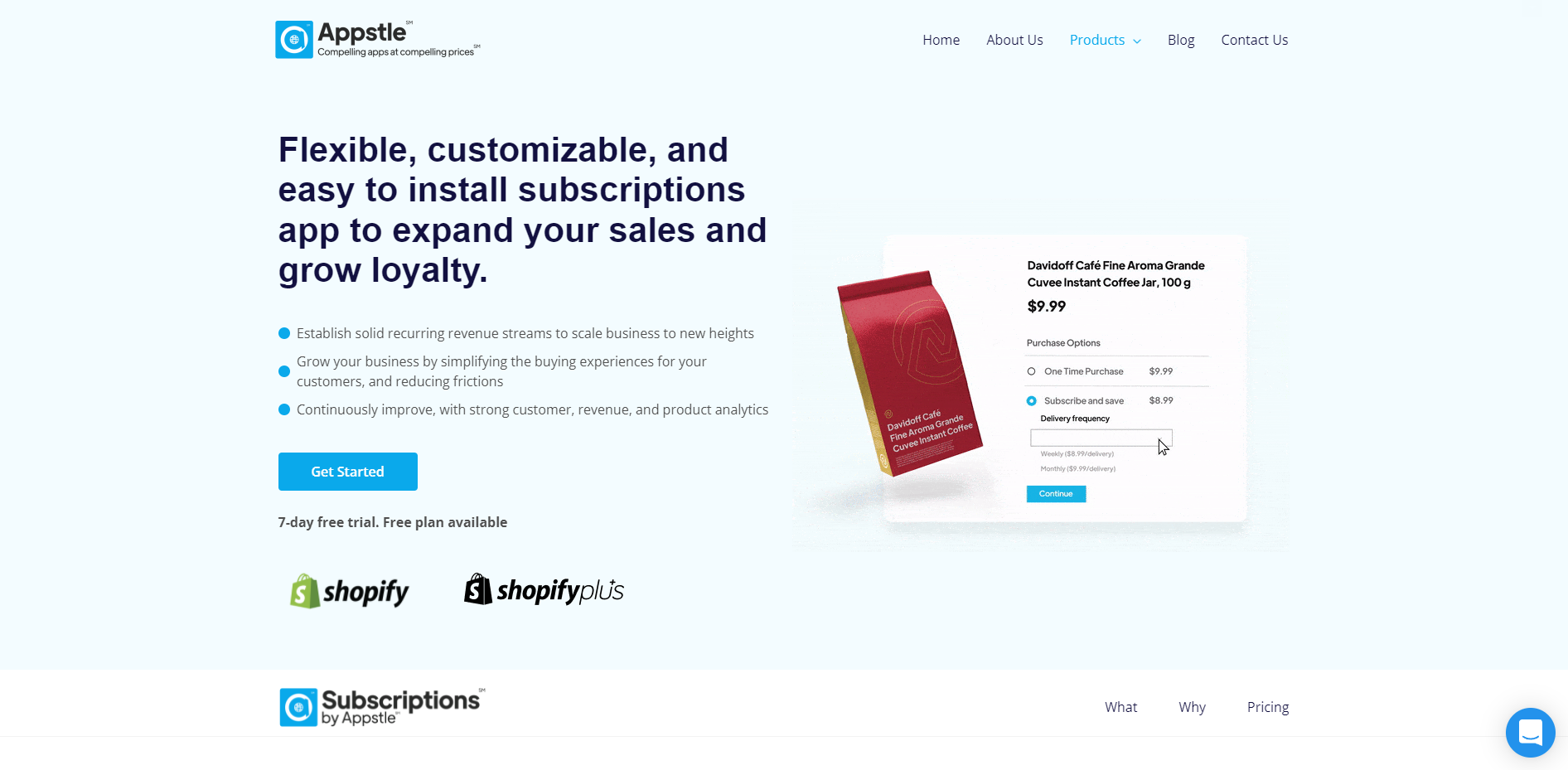 Appstle subscription platform