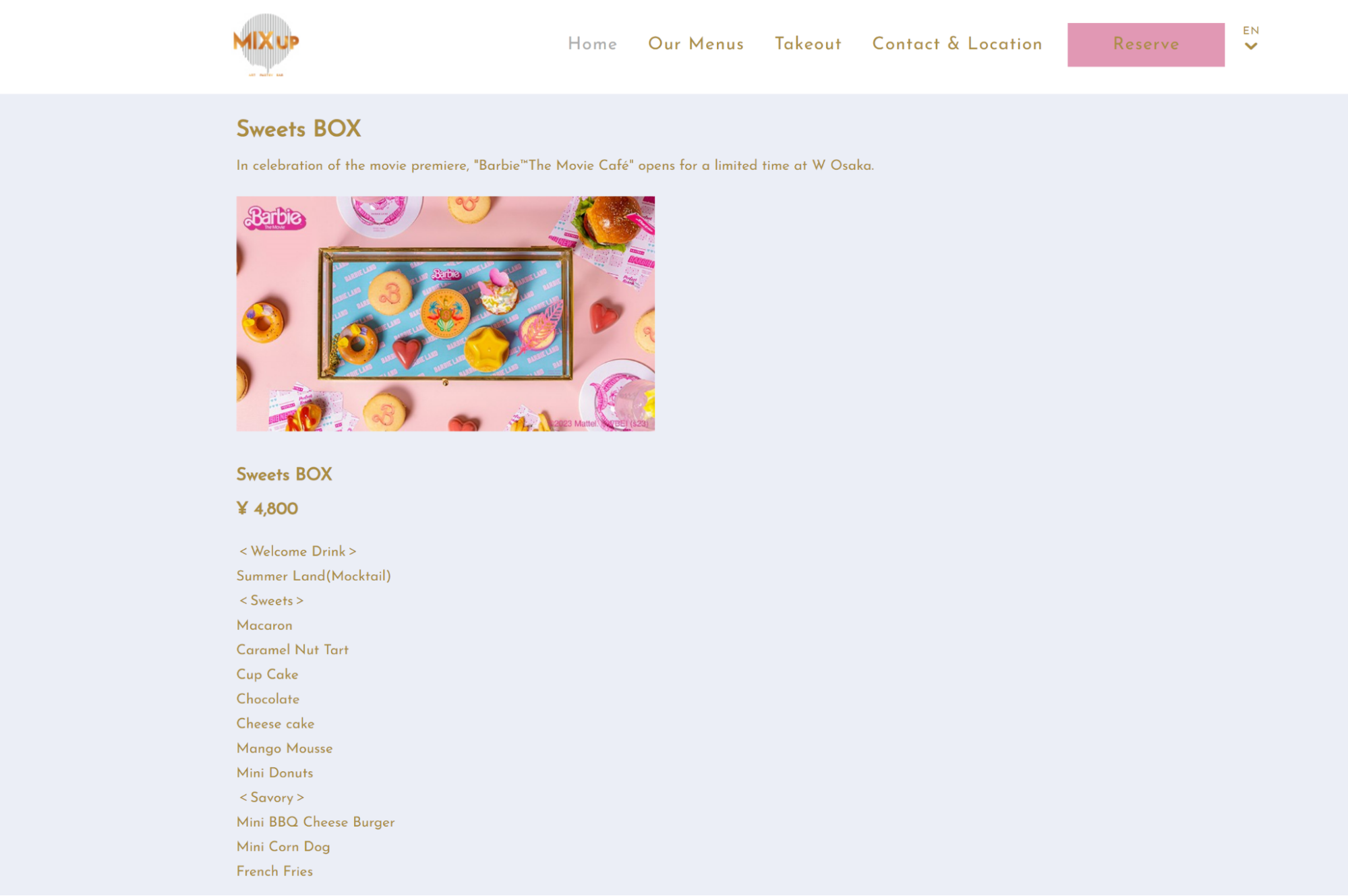 Barbie cafe in Japan