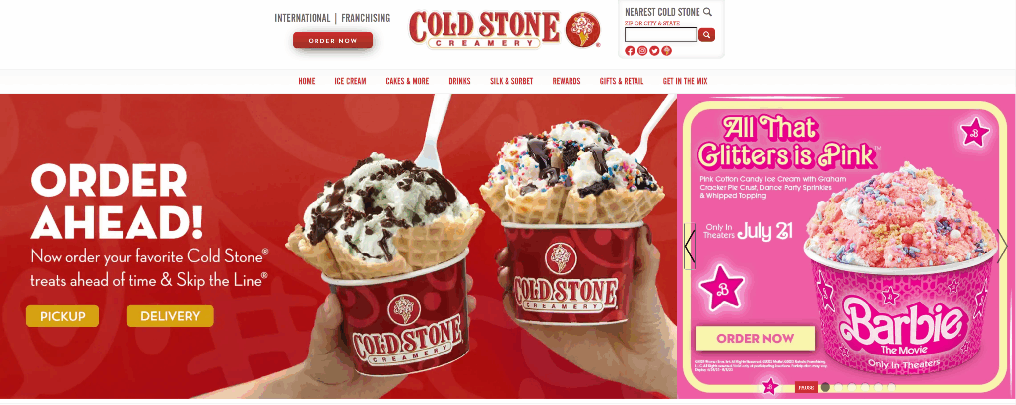 Barbie cold stone