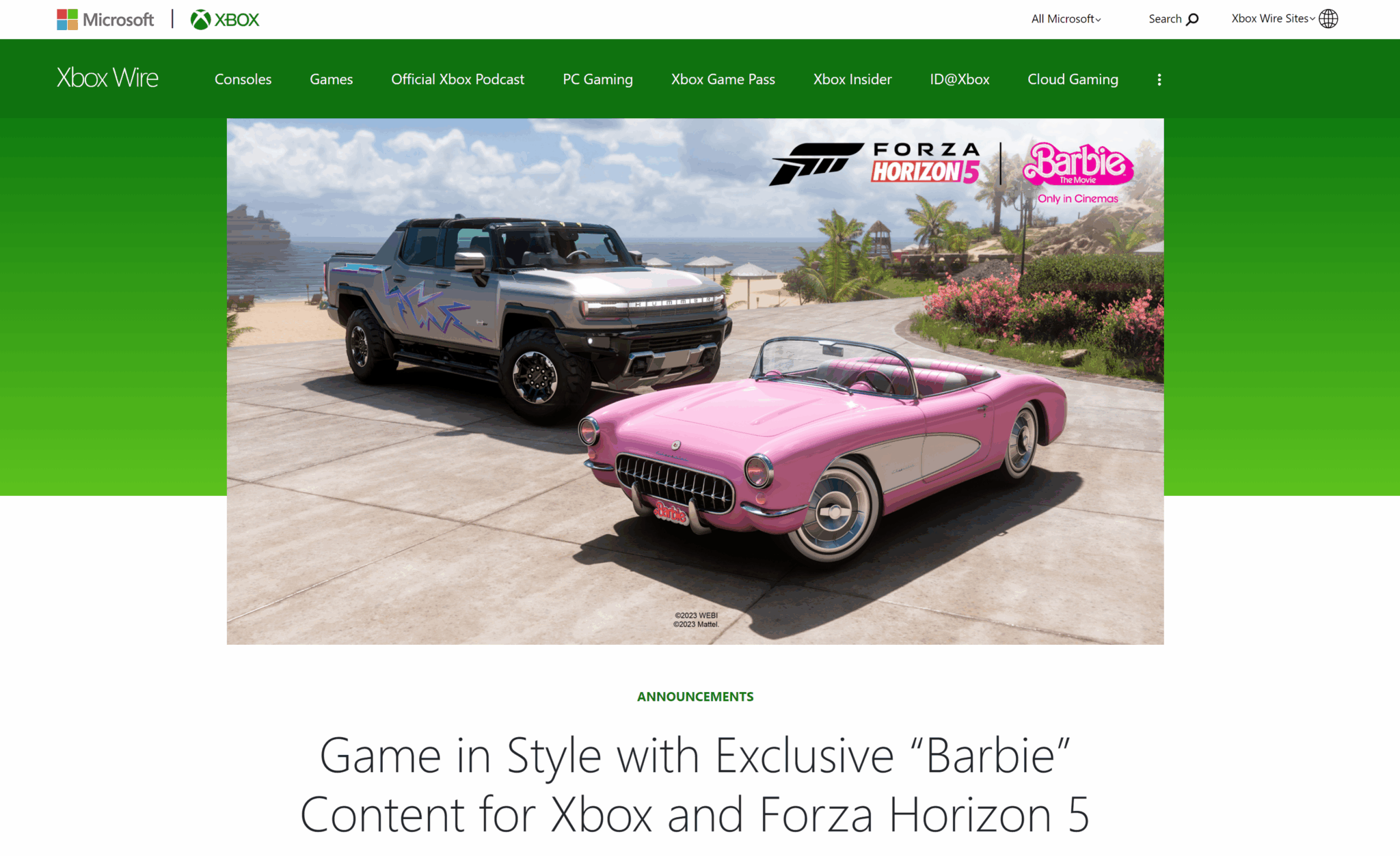 Barbie on Xbox