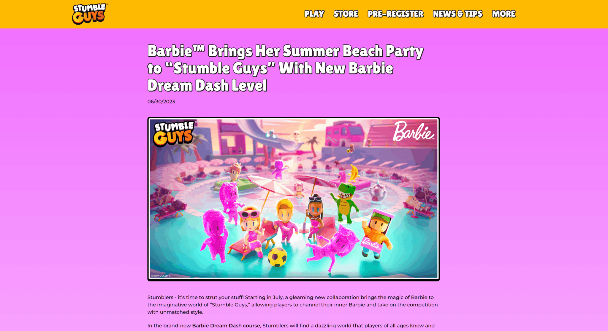 Barbie x Stumble Guys
