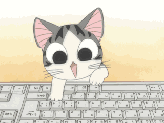 Cartoon kitten typing eagerly on a keyboard: the number one thing every great copywriter does before writing a word