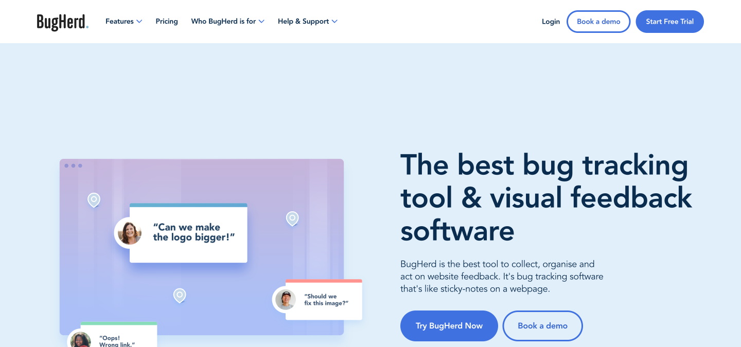 BugHerd content creation tool