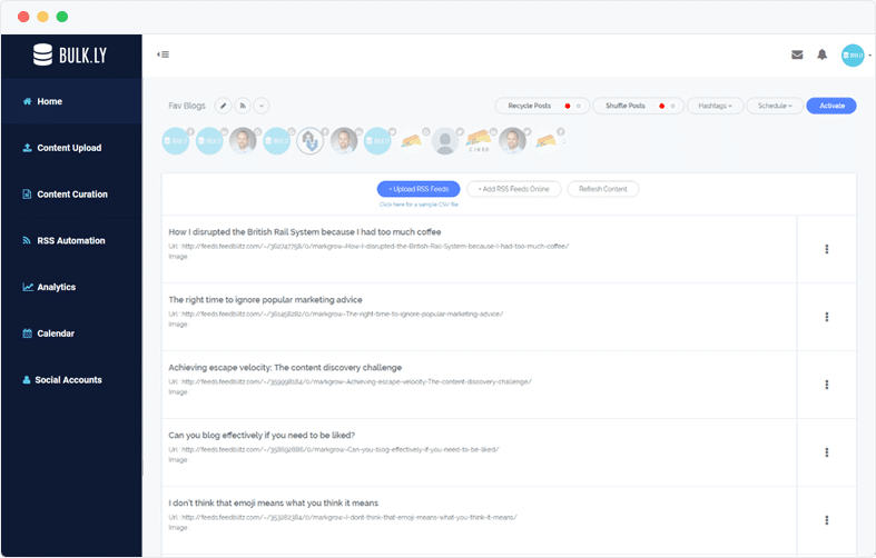 Bulk.ly - social scheduling tool