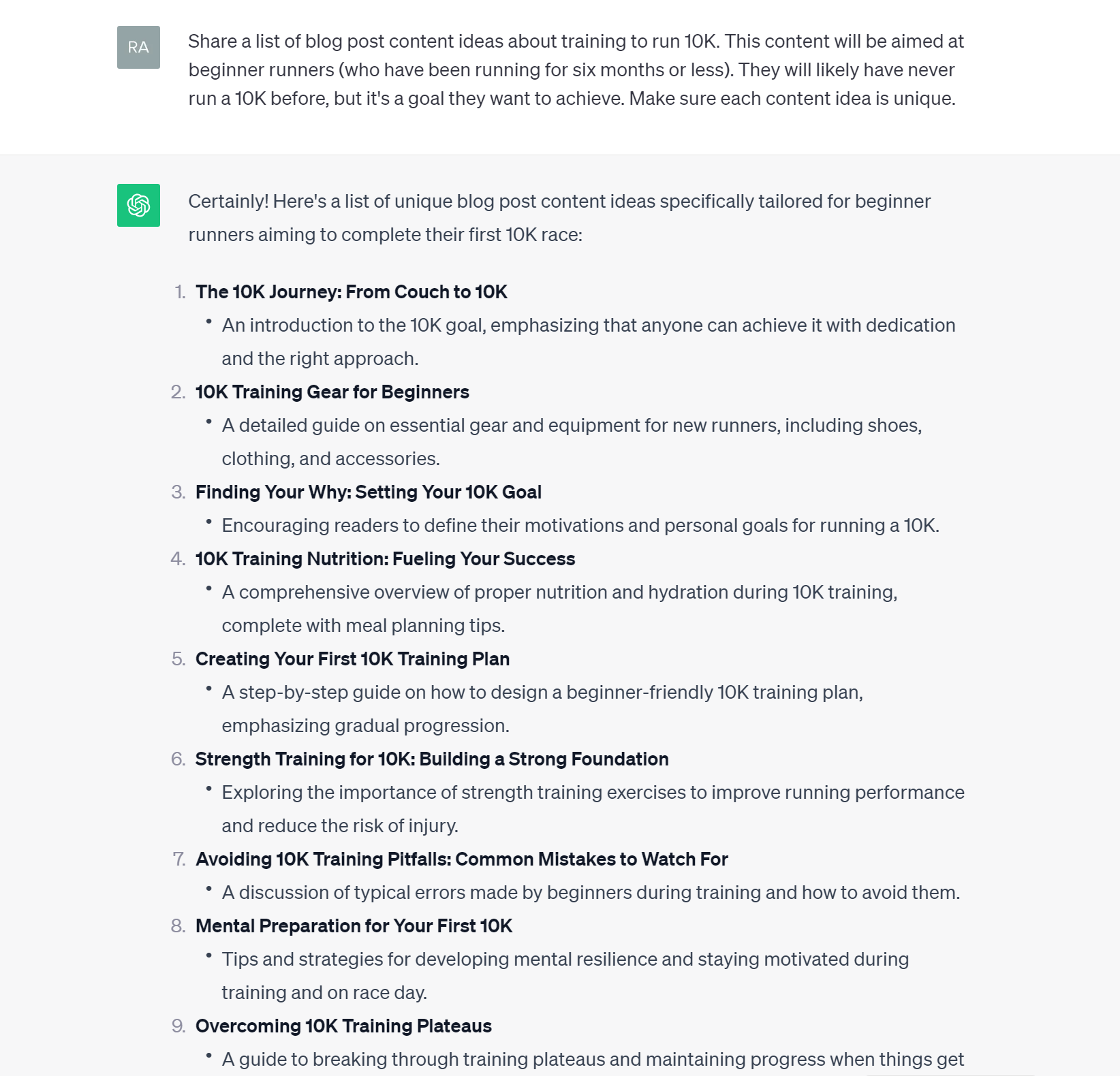 ChatGPT detailed content prompt