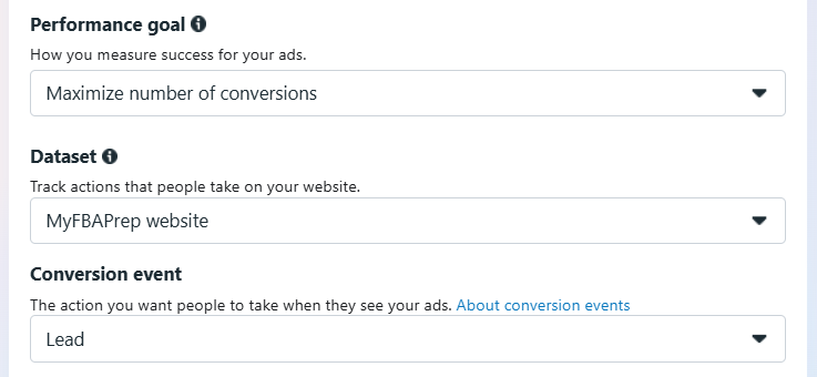 Conversion settings
