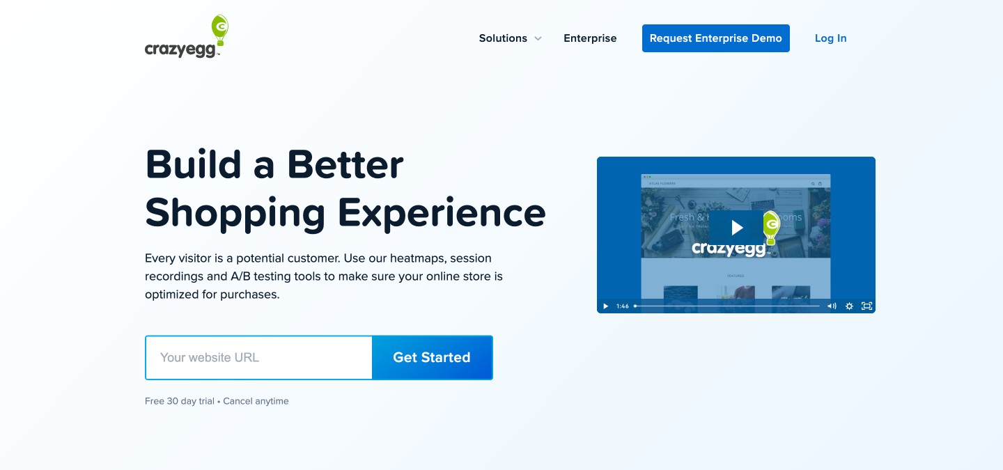 Crazy Egg - eCommerce data analytics