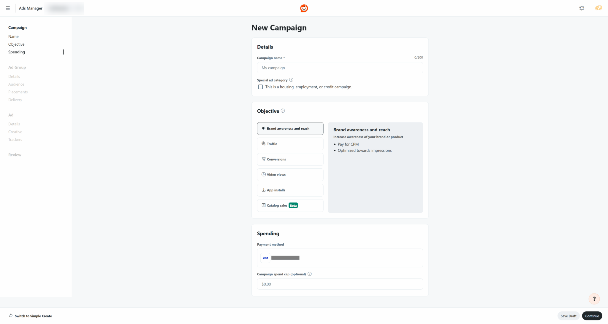 Create a campaign