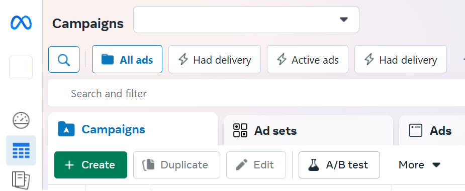How to create a new Meta campaign