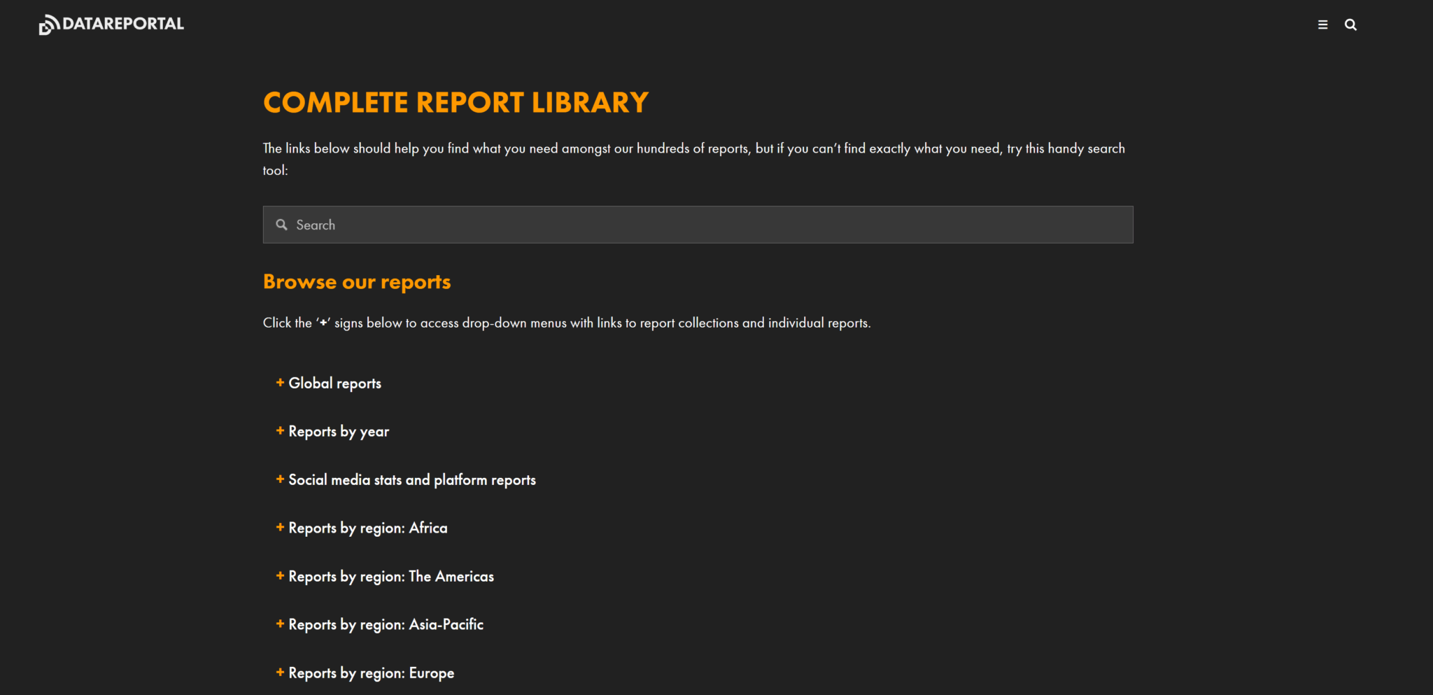 Datareportal statistics online