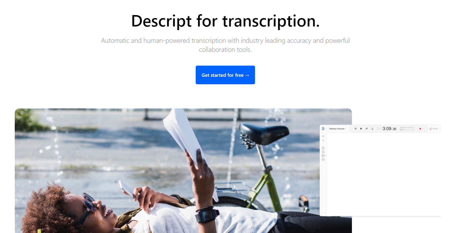 Descript transcription