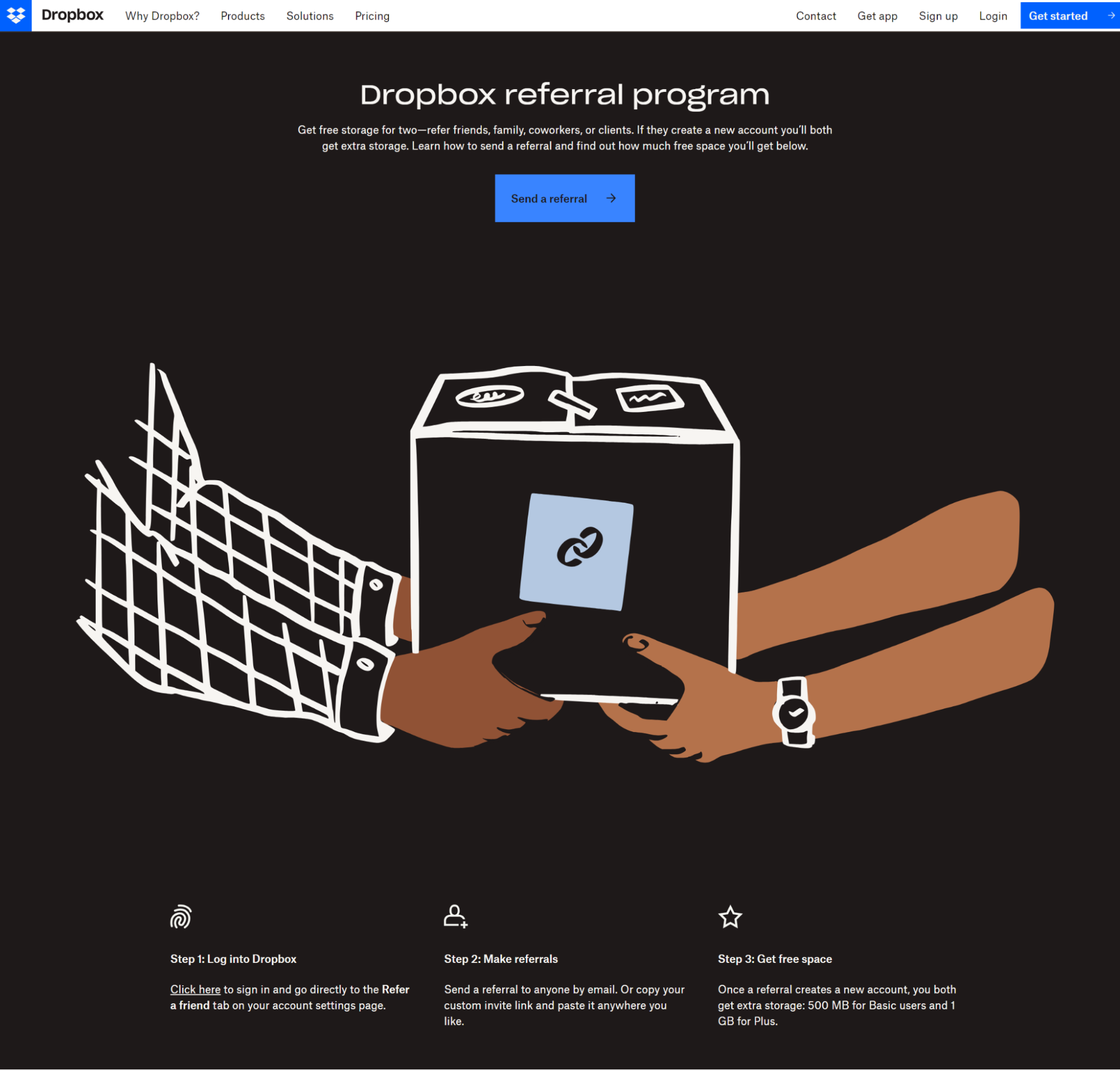 Dropbox referral program