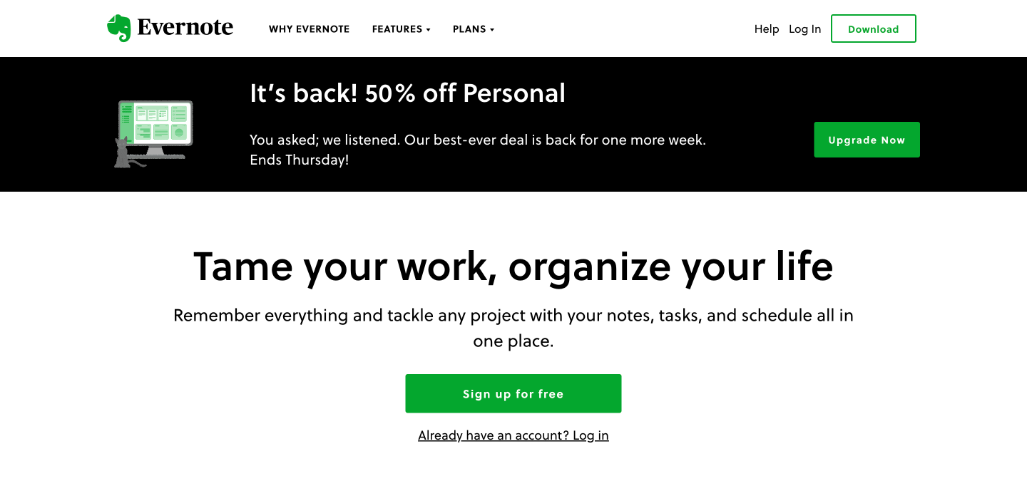 Evernote content creation
