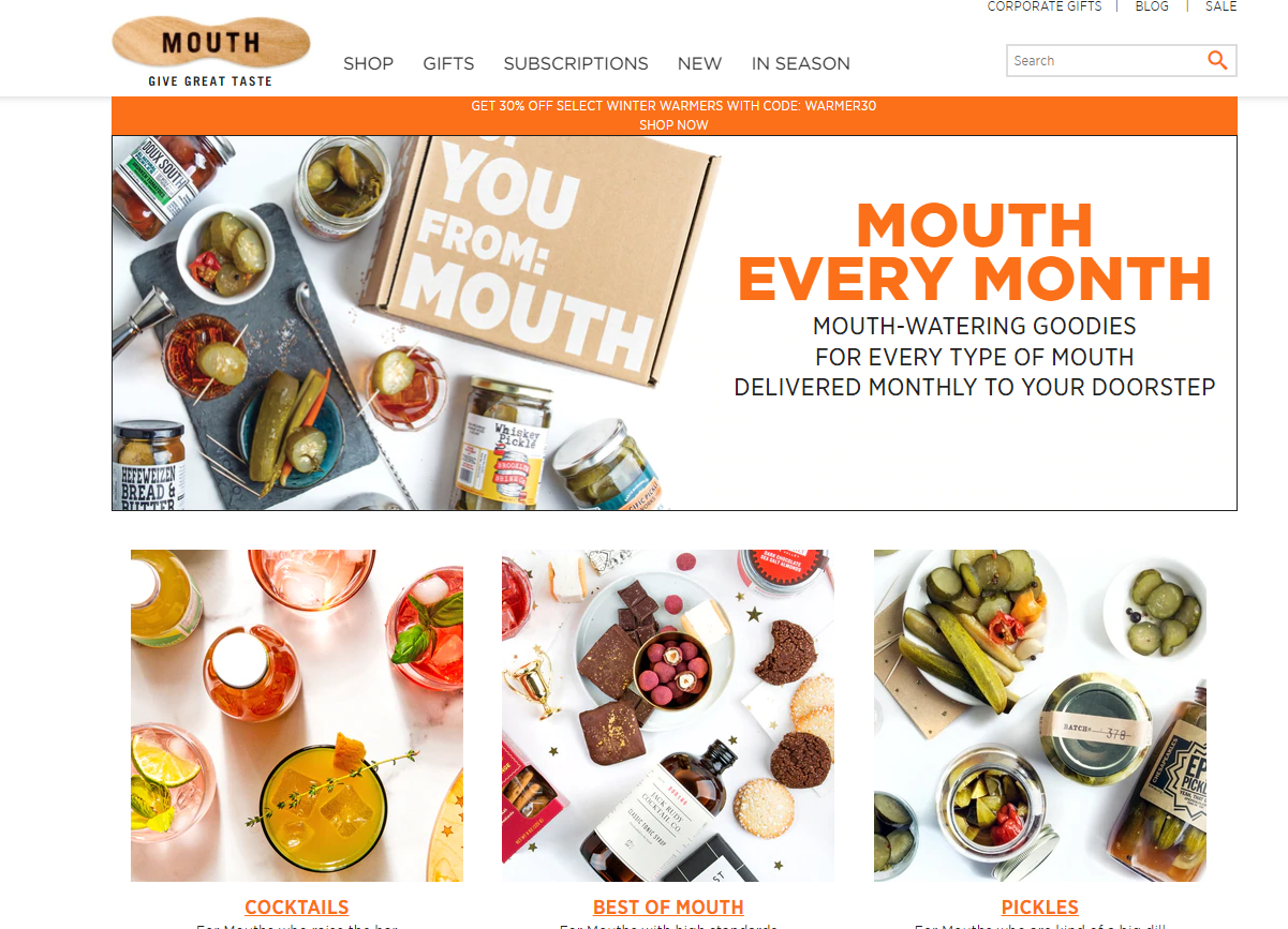 Food subscription box
