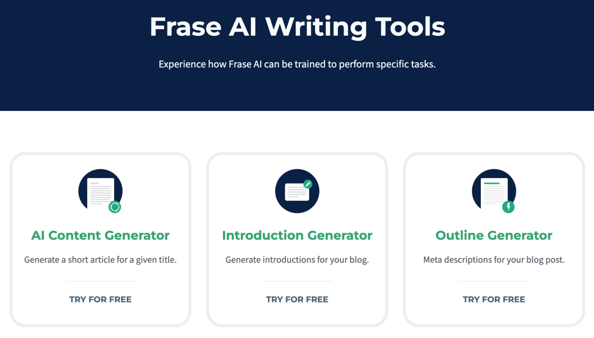 Free Frase tools