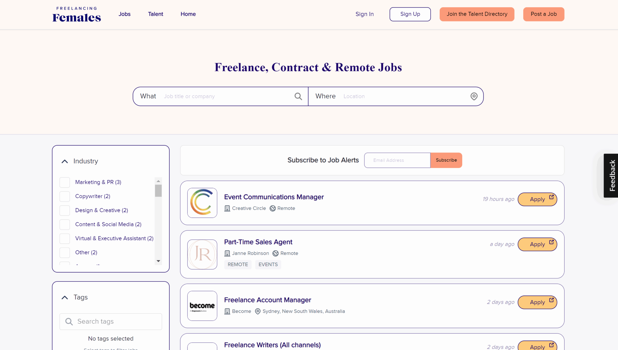 Freelancing Females