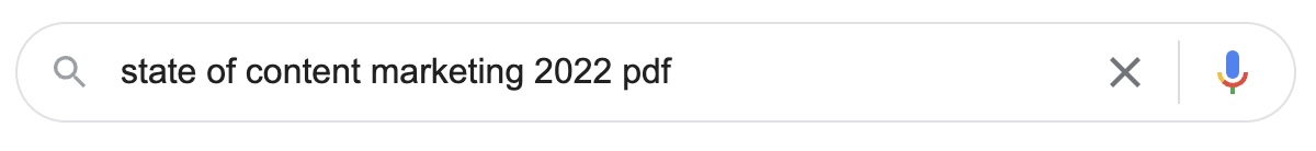 Google search query