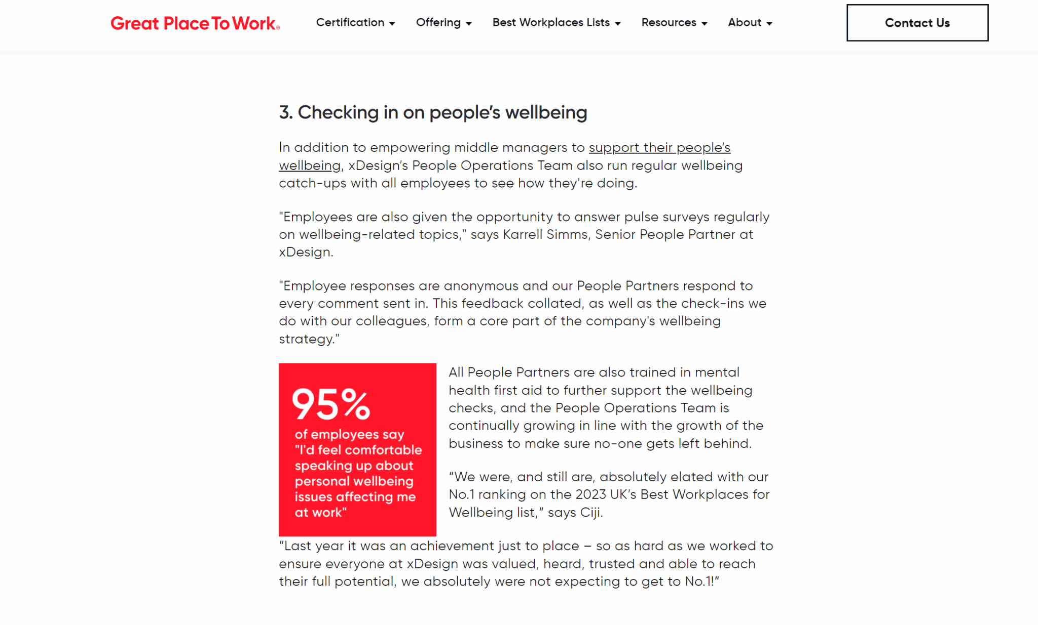 Great Place To Work case study