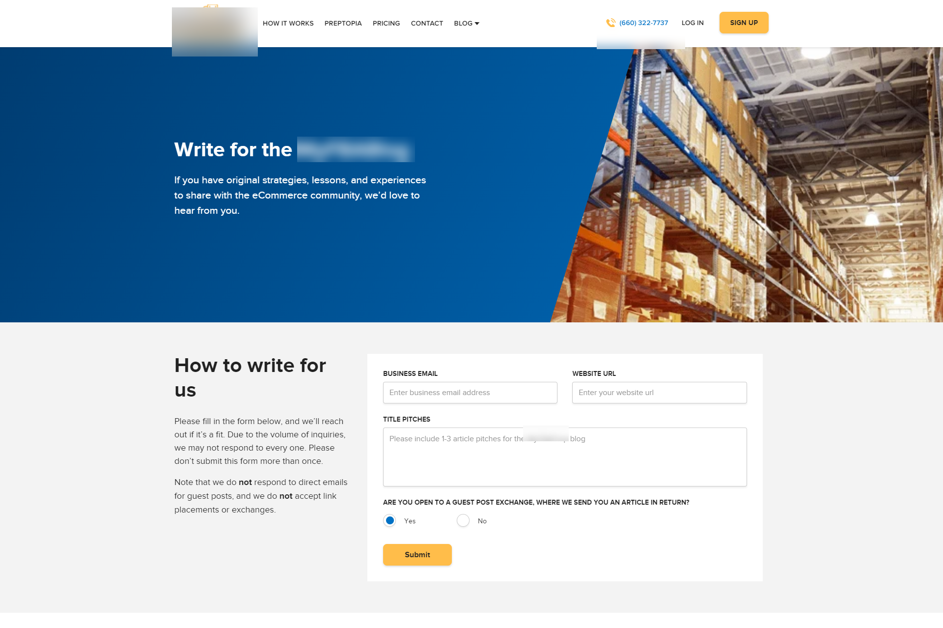 Guest post inquiry - blue