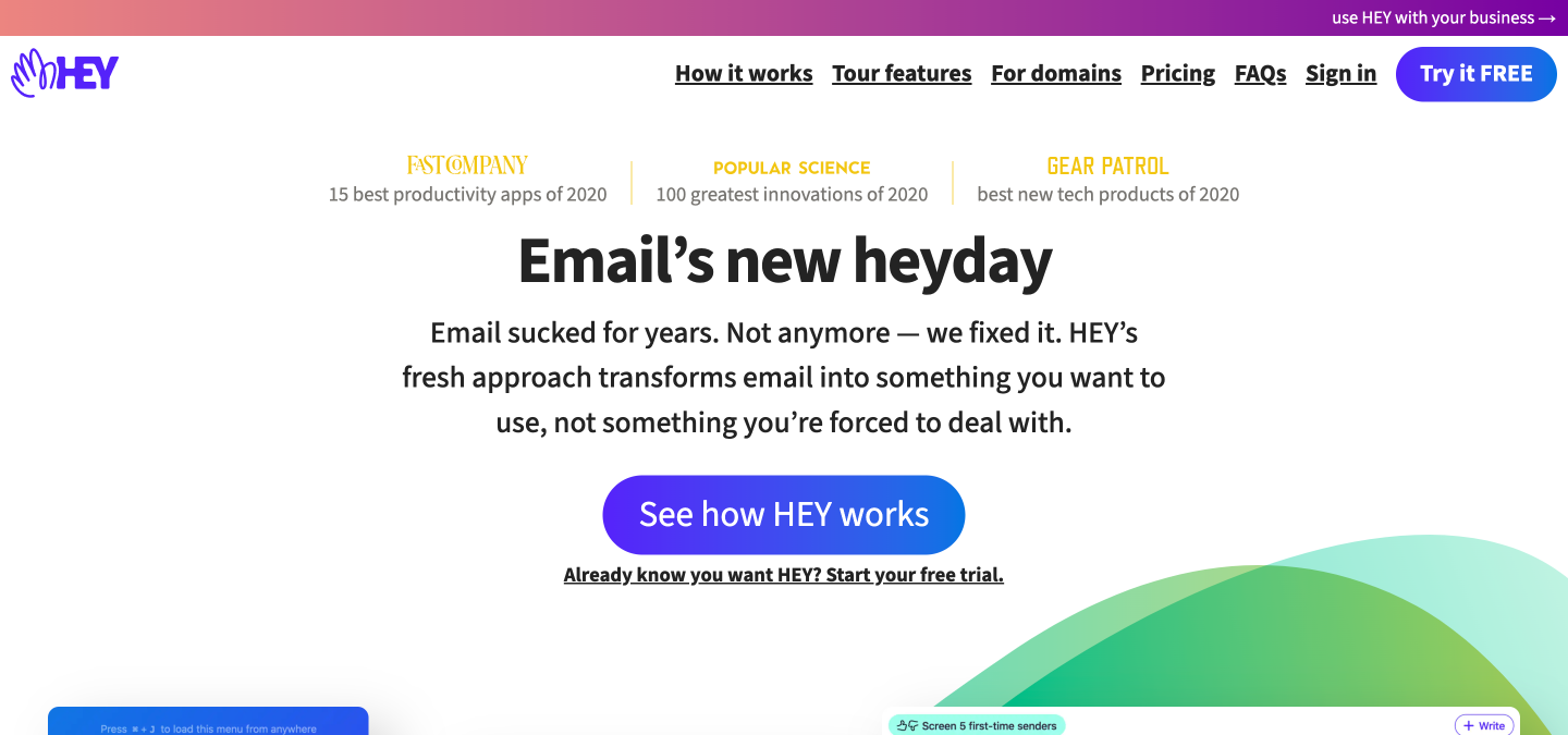 Hey content creation tool for email