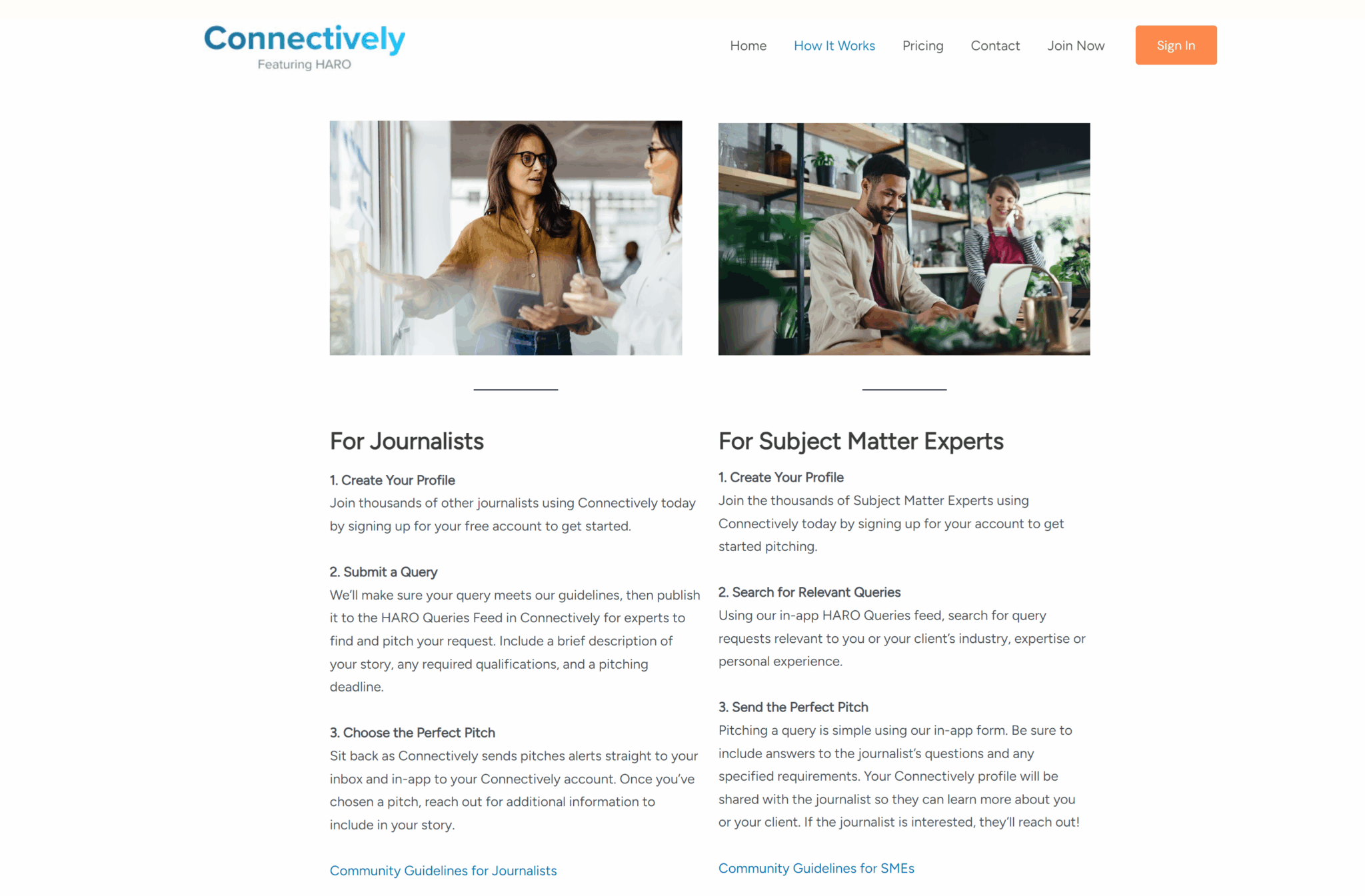 How it works Connectively