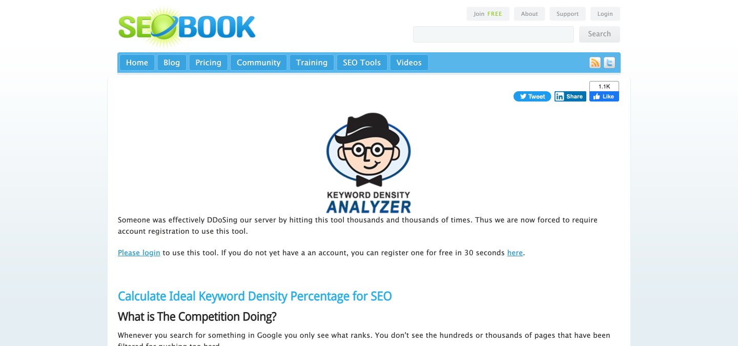 Keyword Density Analyzer