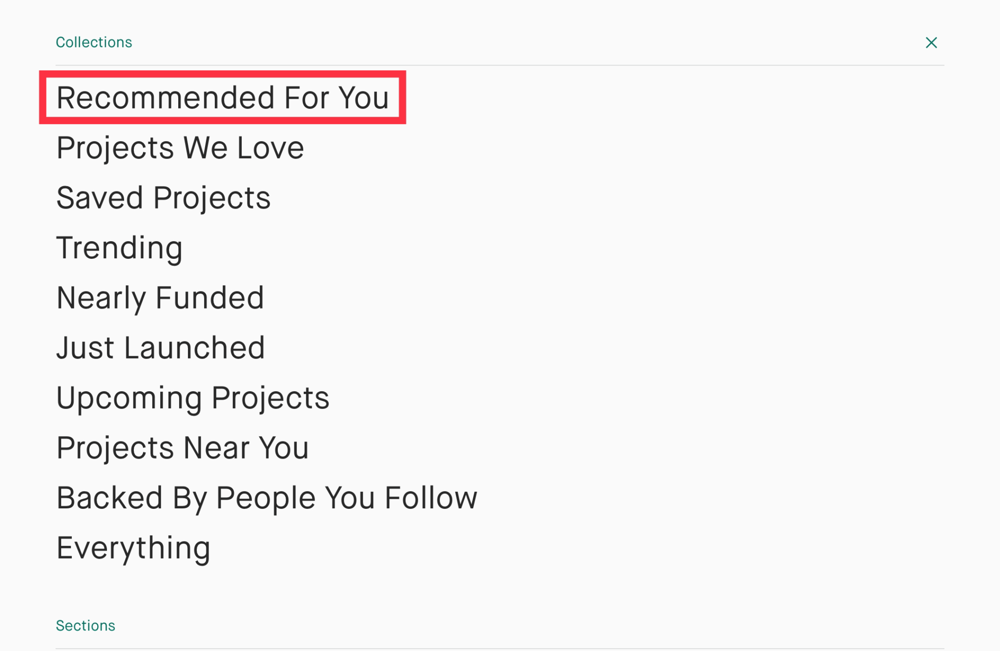 Kickstarter recommended