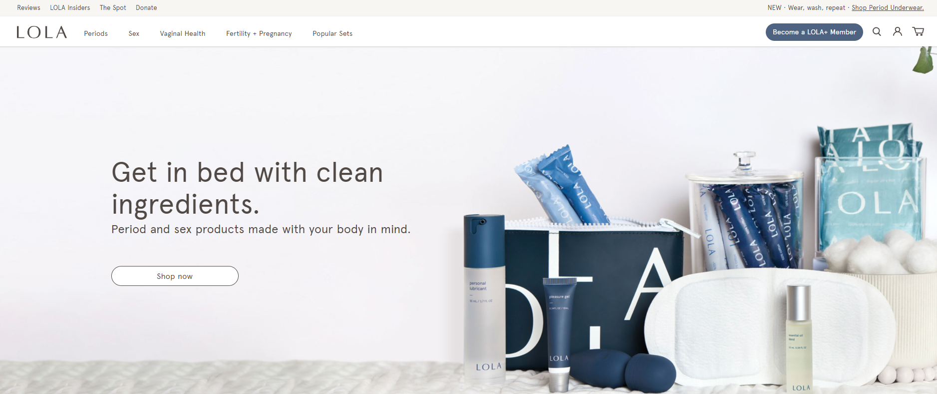 Lola feminine products subscription boxes