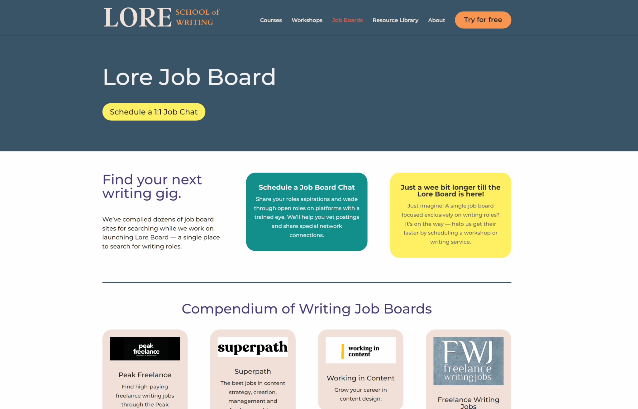 Lore Job Board
