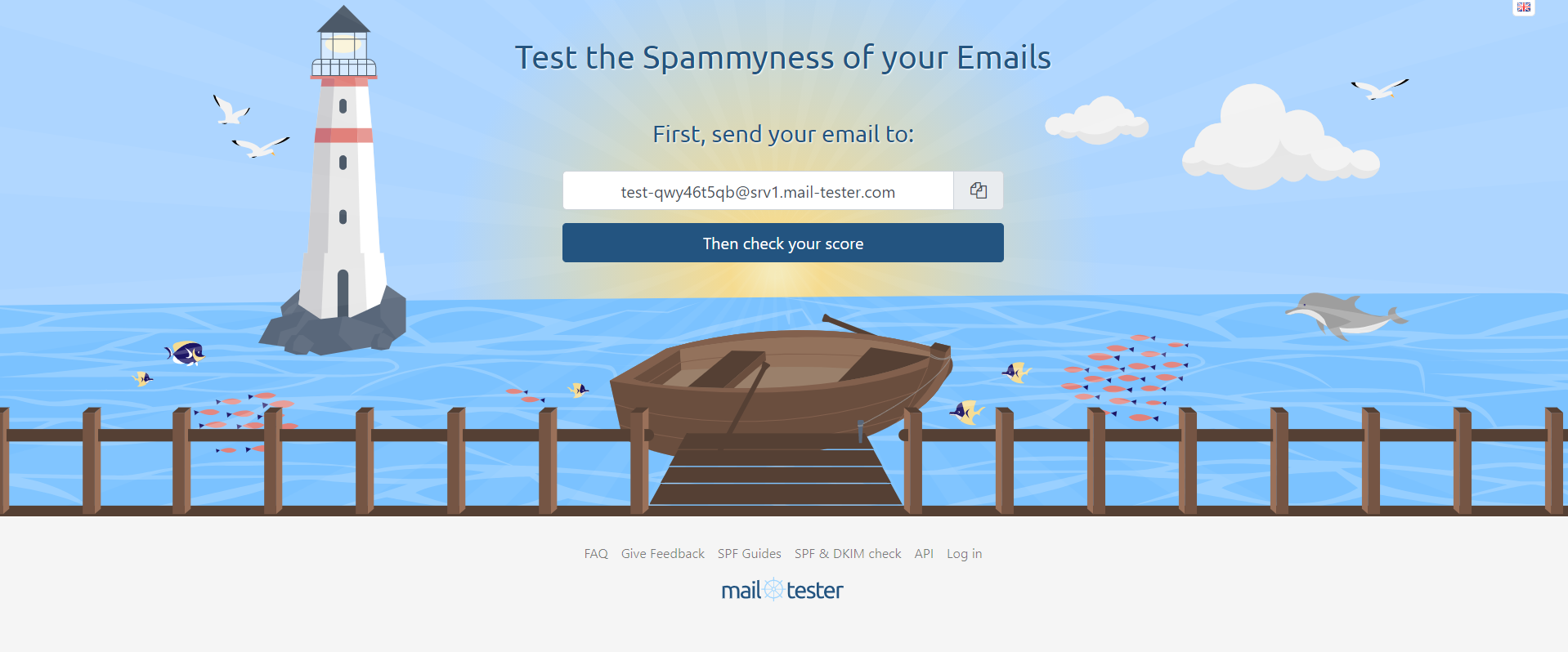 Mail Tester spam checker