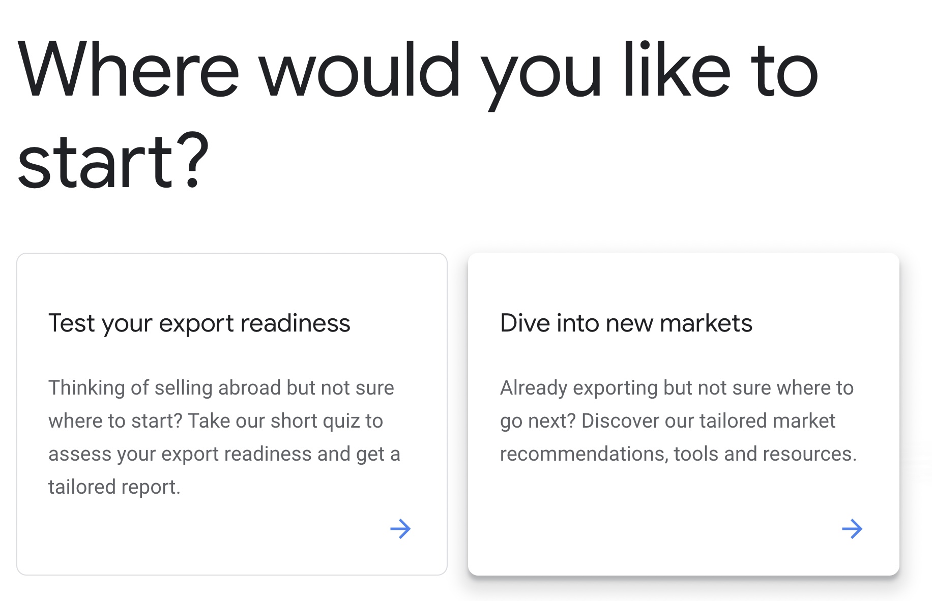 Market Finder get started