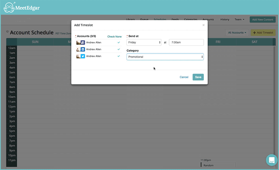 MeetEdgar - social tool