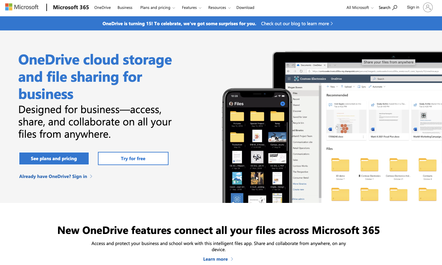 productivity software Microsoft OneDrive