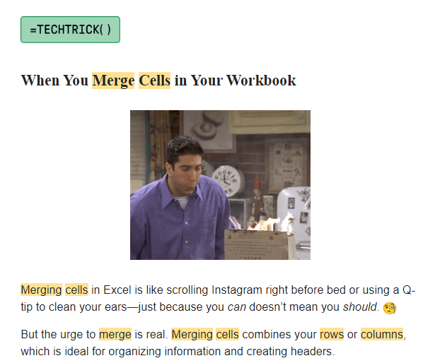Miss Excel TikTok to email