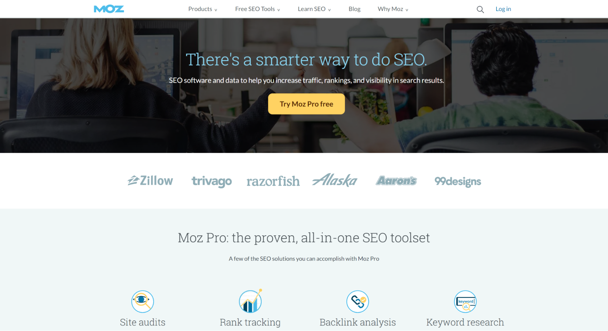 Moz website optimization tool