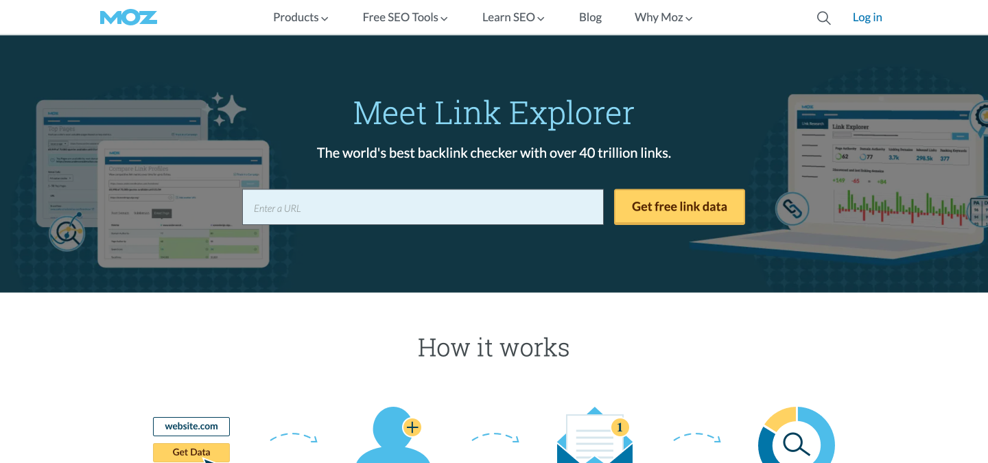 Moz link explorer