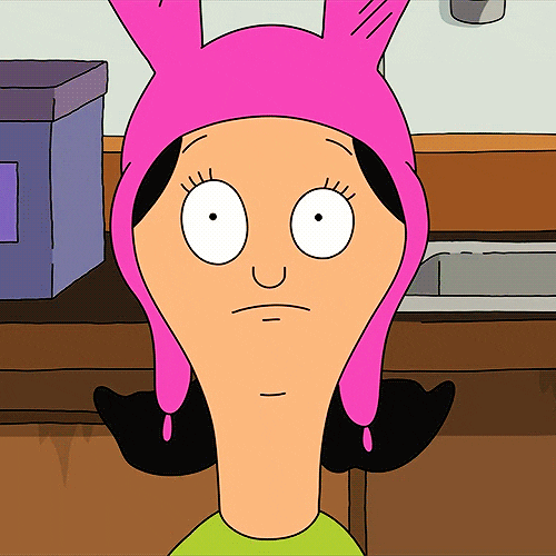 Animated cartoon character staring wide-eyed, reacting to yet another follow-up email