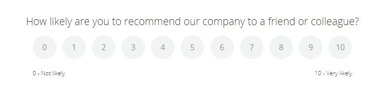 Use an NPS survey and follow-up question to gather feedback