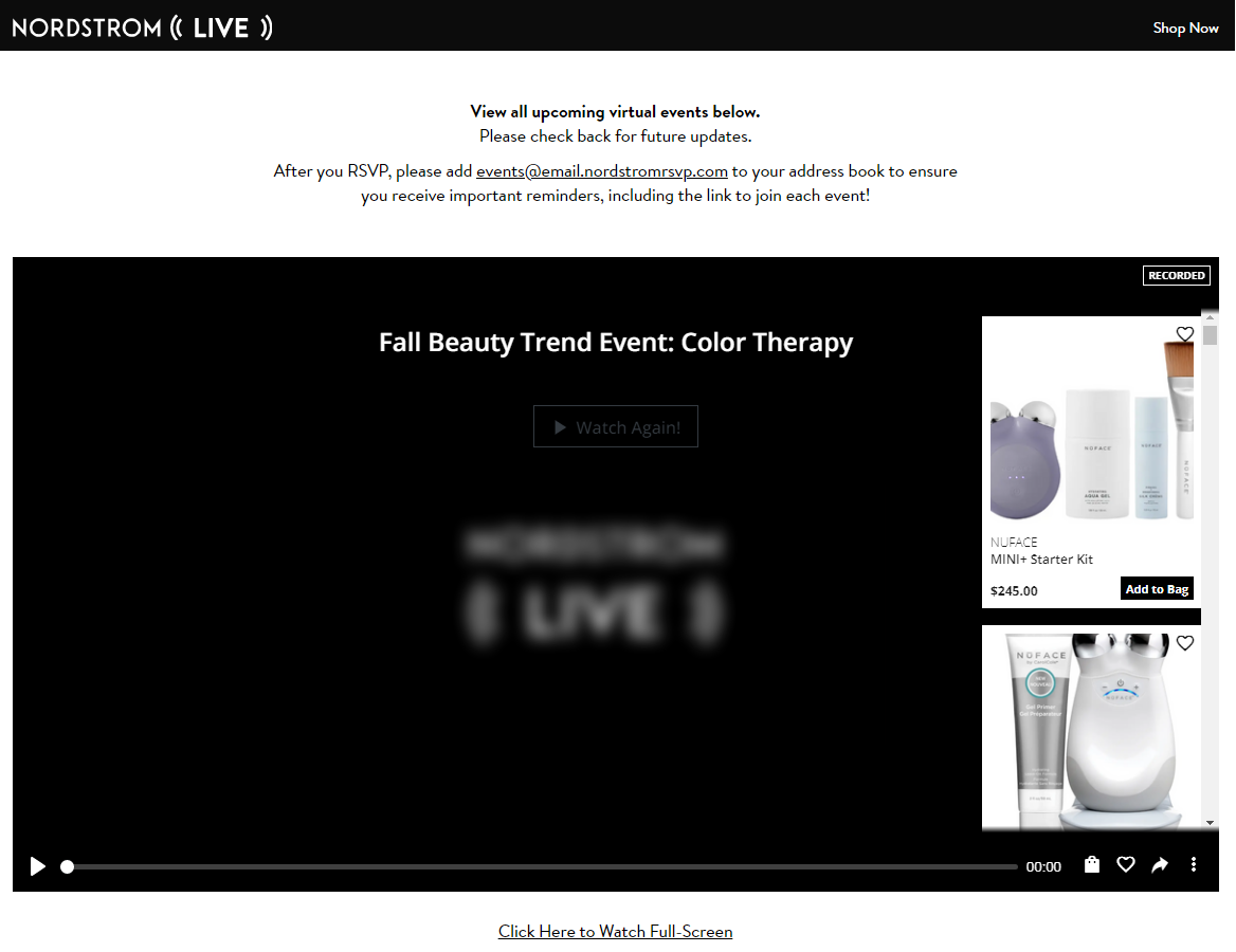Nordstrom live