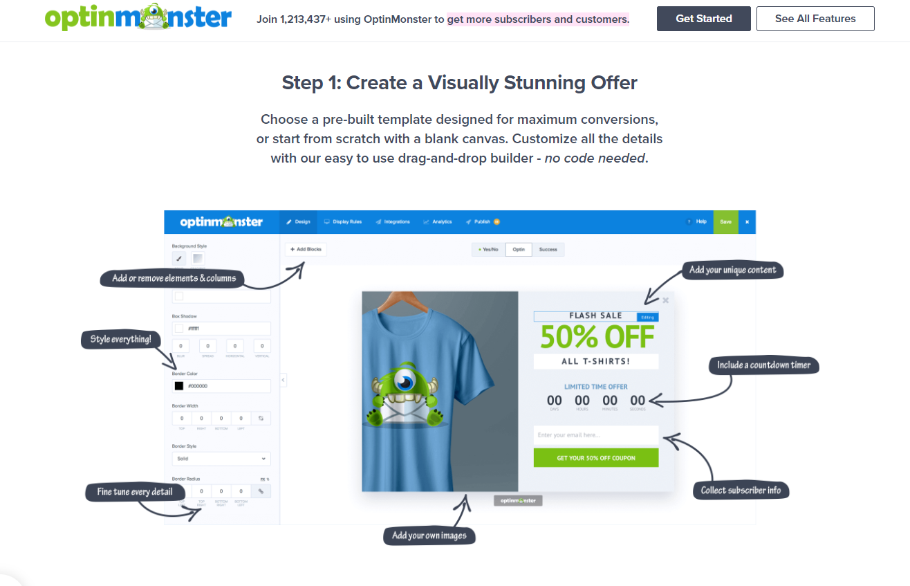 OptinMonster ecommerce marketing tool
