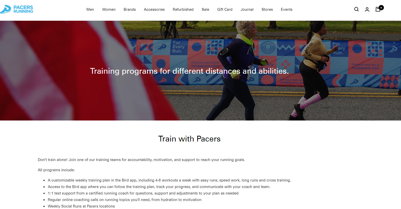 Pacers Running