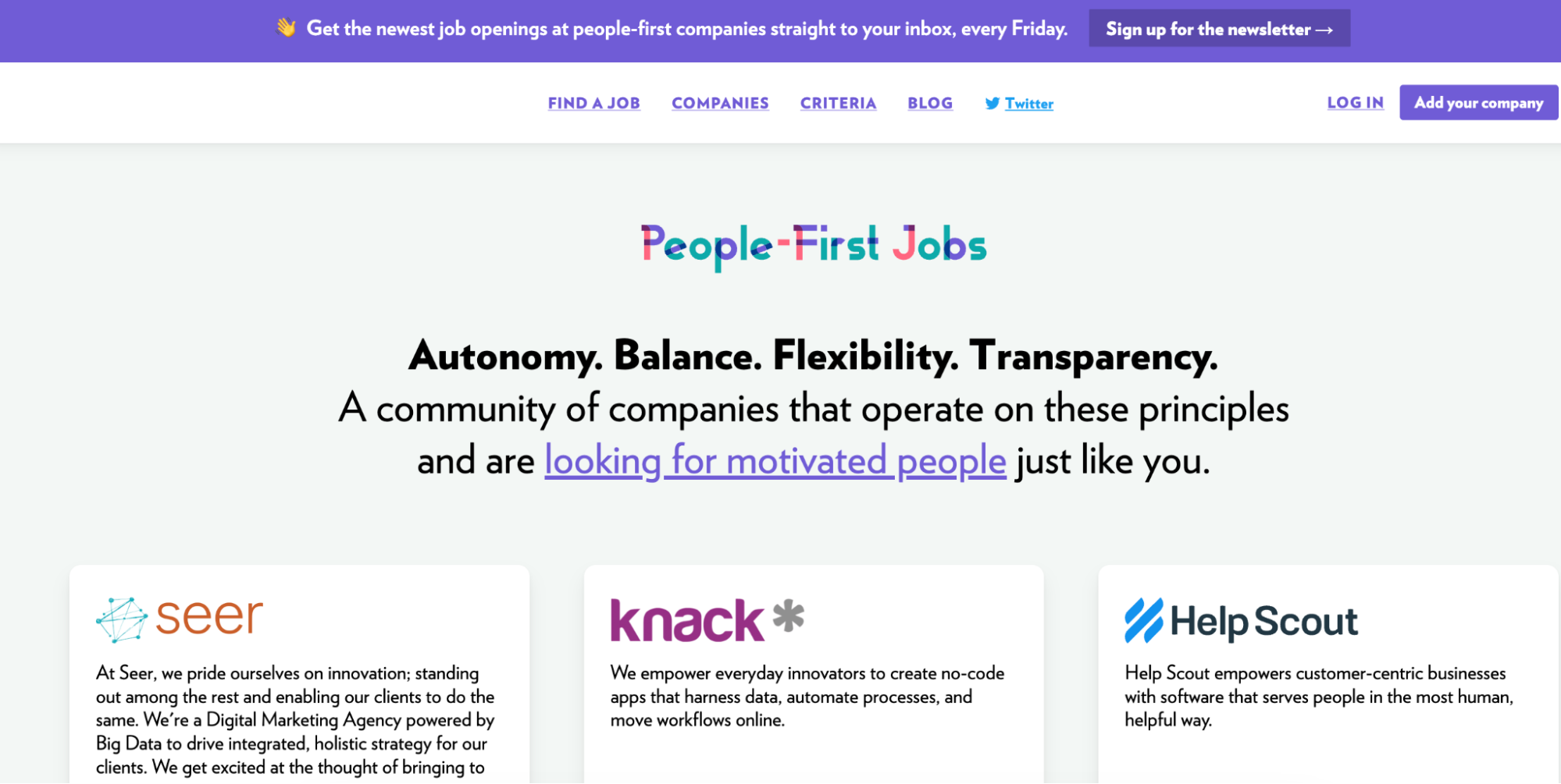 People-First Jobs