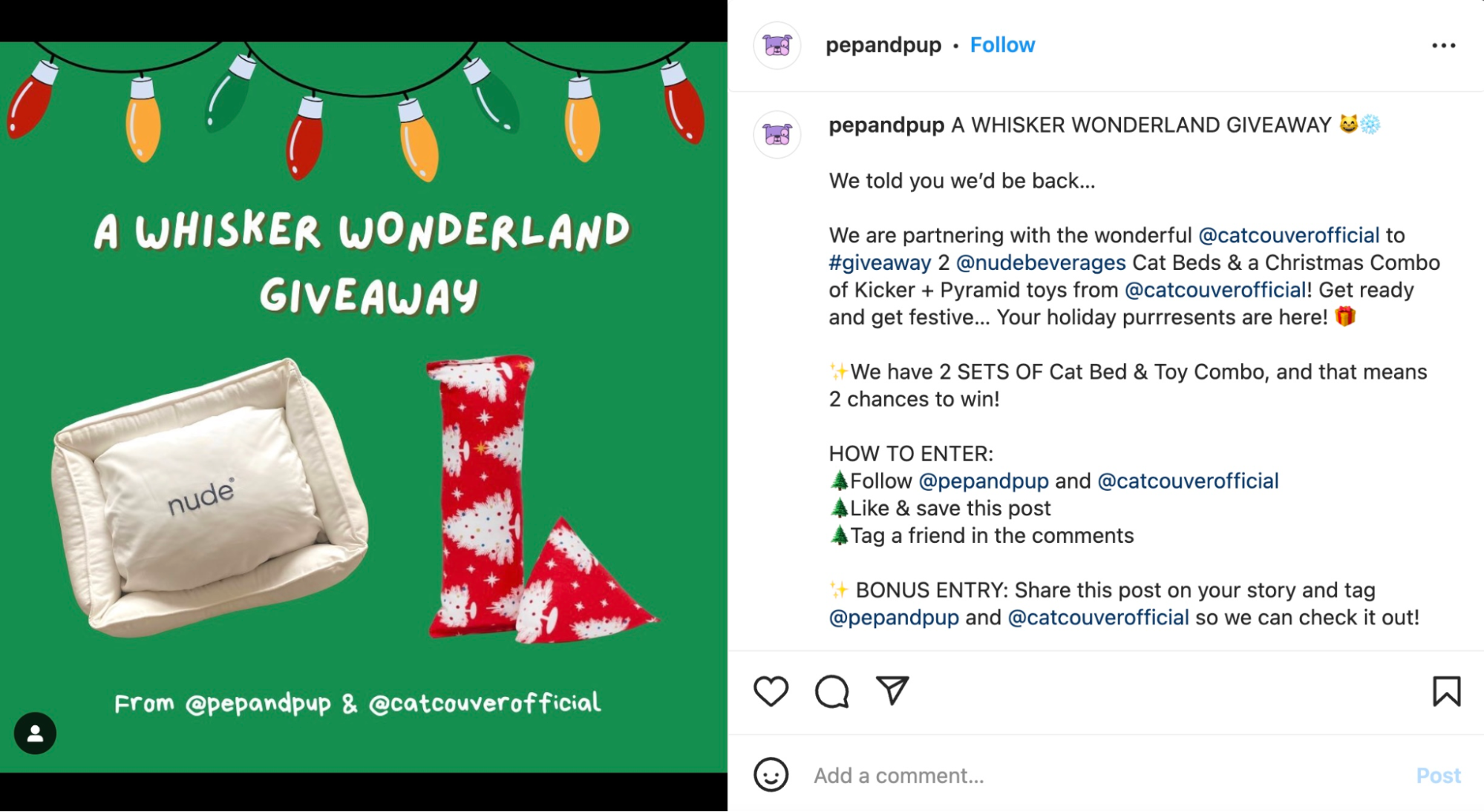 Pep and Pup giveaway